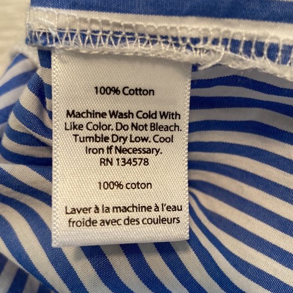 Vineyard Vines Mixed Media Cotton Striped Shirt - Picture 7 of 8